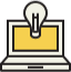 laptop with lightbulb icon click to visit search engine optimization page